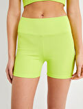 Spor Biker Tayt Ekstra Mini Yüksek Bel Slim Fit