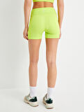 Spor Biker Tayt Ekstra Mini Yüksek Bel Slim Fit