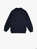 5WKB10006TK Koton Erkek Çocuk Sweat LACİVERT