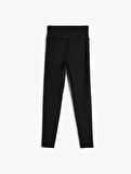 Yüksek Bel Spor Tayt Slim Fit 