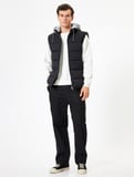 Şişme Yelek Slim Fit Fermuarlı