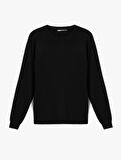 Basic Sweatshirt Bisiklet Yaka Uzun Kollu