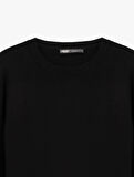 Basic Sweatshirt Bisiklet Yaka Uzun Kollu