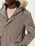 Anorak Ceket Slim Fit Fermuarlı
