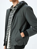 Mevsimlik Ceket Slim Fit Fermuarlı