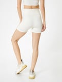 Spor Biker Tayt Standart Bel Slim Fit