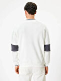 5WAM70004MK Koton Erkek Sweat BEYAZ