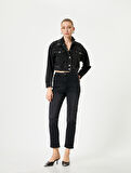 Slim Düz Paça Kot Pantolon Cepli Pamuklu - Eve Slim Jeans