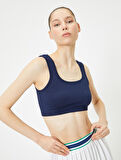 Spor Yarım Atlet Dikişsiz Fitilli Slim Fit Kapsız