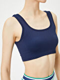 Spor Yarım Atlet Dikişsiz Fitilli Slim Fit Kapsız