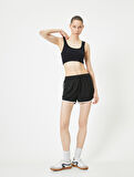 Spor Yarım Atlet Dikişsiz Fitilli Slim Fit Kapsız