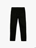 4SKB40037TD Koton Erkek Çocuk Jean Pantalon SİYAH