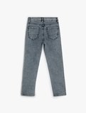 Kot Pantolon Ayarlanabilir Lastikli Pamuklu - Slim Jean