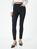 Yüksek Bel Skinny Kot Pantolon Dar Paça Cepli - Carmen Skinny Jeans