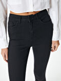 Yüksek Bel Skinny Kot Pantolon Dar Paça Cepli - Carmen Skinny Jeans