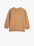 Basic Sweatshirt Uzun Kollu Bisiklet Yaka
