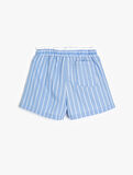 Şort Beli Lastikli Pamuklu  arkası Cep Detaylı