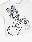 Daisy Duck Tişört Kısa Kollu Lisanslı Baskılı Pamuklu