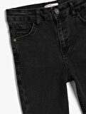 5WKG40045AD Koton Kız Çocuk Jean Pantolon SİYAH