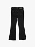 5WKG40045AD Koton Kız Çocuk Jean Pantolon SİYAH