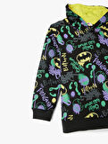 Batman Kapşonlu Sweatshirt Lisanslı Uzun Kollu