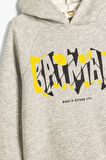Koton Erkek Çocuk Batman Kapşonlu Sweatshirt Lisanslı Uzun Kollu Şardonlu