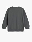 Batman Sweatshirt Lisanslı Uzun Kollu Bisiklet Yaka Pamuklu Şardonlu