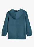Koton Baskılı Erkek Mavi Sweatshırt 5WKB10252TK