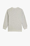 Koton Erkek Çocuk Sweatshirt Paris Baskılı Bisiklet Yaka Uzun Kollu Şardonlu