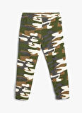 Çok Renkli Erkek Çocuk Lastikli Bel Regular Fit Kamuflaj Eşofman Altı 5WKB40102TK