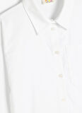 Koton Düz Beyaz Kız Çocuk Gömlek 5WKG60036AW