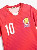 4SKG10523AK Koton  Kız Çocuk  T-shirt KIRMIZI