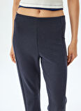 Koton Normal Bel Regular Fit Lacivert Kadın Pantolon 5WAK40020EK