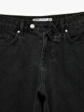 Pamuklu Normal Bel Düz Paça Jean Pantolon - Straight Fit Jean