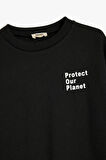 Koton Erkek Çocuk Sweatshirt Slogan Baskılı Uzun Kollu Bisiklet Yaka