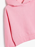 Kız Çocuk Kapşonlu Uzun Kollu Sweatshirt