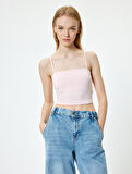 Crop Atlet Basic İp Askılı Slim Fit