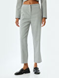 Standart Bel Slim Fit Cepli Cigarette Pantolon