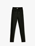 Slim Fit Yüksek Bel Spor Tayt