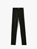 Slim Fit Yüksek Bel Spor Tayt