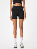 Spor Biker Tayt Ekstra Kısa Biyeli Standart Bel Slim Fit
