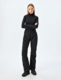 Slim Fit Kapüşonlu Dikiş Detaylı Spor Sweatshirt