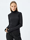Slim Fit Kapüşonlu Dikiş Detaylı Spor Sweatshirt