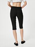 Kapri Pantolon Kumaş Slim Fit Standart Bel