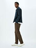 Pamuklu Gabardin Cep Detaylı Chino Pantolon