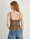 Leopar Desenli Atlet İnce Askılı 