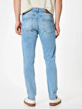 5WAM40046ID Koton Erkek Jean Pantolon AÇIK İNDİGO