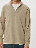 5WAM70090MK Koton Erkek Sweat BEJ