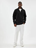 5WAM70090MK Koton Erkek Sweat SİYAH