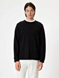 5WAM70095MK Koton Erkek Sweat SİYAH